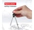 Готовальня BRAUBERG Architect, 2 предмета: циркуль с подстраиваемой иглой, грифель, пенал с подвесом 210321 3