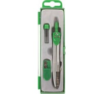 Готовальня BRAUBERG Klasse, 3 предмета: циркуль 125 мм, точилка, грифель, пенал с подвесом 210660