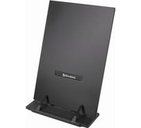 Подставка для книг, учебников BRAUBERG большая регулируемый наклон металл/пластик черная 237447