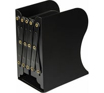 Раздвижная подставка-держатель для книг и учебников BRAUBERG металлическая, черная 237904