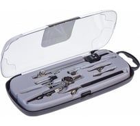 Готовальня Hatber 7 предметов, в пластиковом пенале, с европодвесом 12 шт 053072