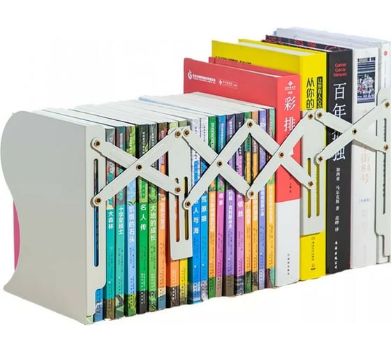 Подставка-ограничитель для книг DELI 78631 GREY серый 1482340