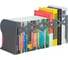 Подставка-ограничитель для книг DELI 78631 BLACK 114x114x220 мм расширяемая металл цвет черный 1485089 1