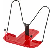 Подставка для книг ЮНЛАНДИЯ ПРЕМИУМ красная металлическая, европодвес 237822