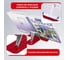 Подставка для книг и учебников BRAUBERG LINE металлическая, красная 237965 9