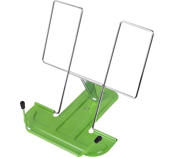 Подставка для книг и учебников BRAUBERG LINE металлическая, зеленая 237967 1