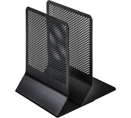 Держатель-ограничитель подставка для книг BRAUBERG Germanium Original 2 штуки, металл 237978