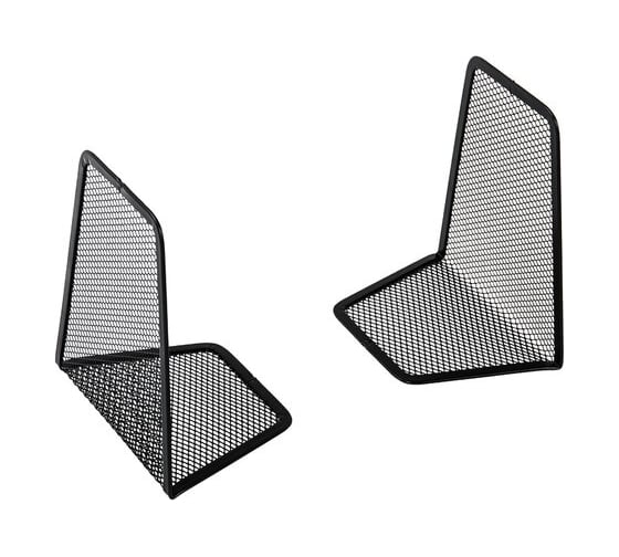 Держатель-ограничитель подставка для книг BRAUBERG Germanium Mesh 2 штуки, металл 237977