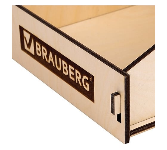 Деревянная подставка под тетради BRAUBERG B5 и A4, 37x24x23 см 505919