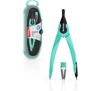 Готовальня Berlingo instinct, 2 предмета, циркуль 135 мм, мятный, пластиковый футляр DS_00002b