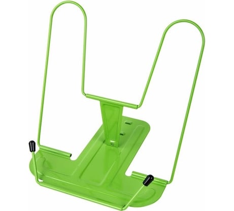 Подставка для книг и учебников BRAUBERG Line+ металлическая, зеленая, европодвес 238072
