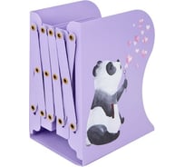 Подставка-держатель для книг и учебников BRAUBERG Kids Panda раздвижная, металлическая 238064