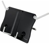 Подставка для книг и учебников BRAUBERG Black регулируемый угол наклона, прочный Abs-пластик 238062