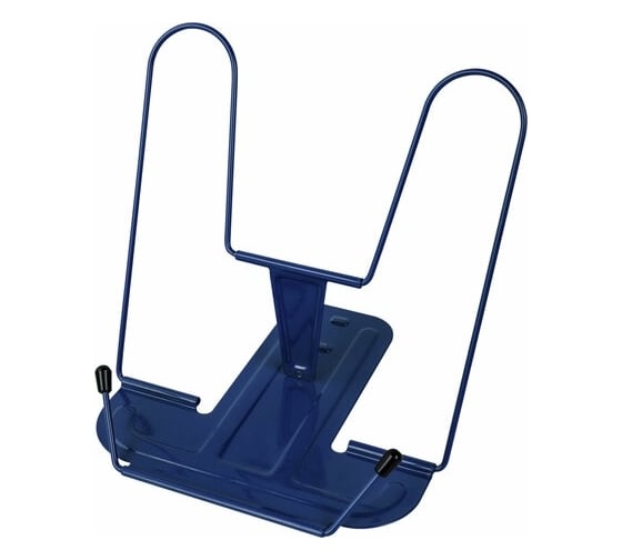Подставка для книг и учебников BRAUBERG Line+ металлическая, синяя, европодвес 238071 1