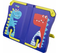 Подставка для книг и учебников BRAUBERG kids dinosaurs, регулируемый угол наклона, abs-пластик 238060