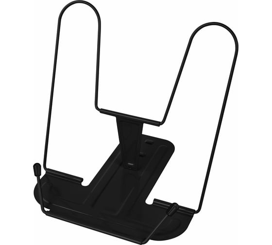 Подставка для книг и учебников BRAUBERG line+, металлическая, черная, европодвес 238214