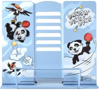 Подставка для книг и учебников Феникс+ ПАНДЫ 19x20x15,5 см, окрашенный чёрный металл, количество углов наклона: шесть 54101