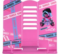 Подставка для книг и учебников Феникс+ ПЛЮШЕВЫЙ МИШКА 19x20x15,5 см, окрашенный чёрный металл, количество углов наклона: шесть 63086