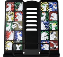 Подставка для книг и учебников Феникс+ ДИНО-КОМИКС 15,8x16x12,8 см, окрашенный чёрный металл, количество углов наклона: шесть 63083