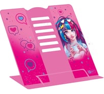 Подставка для книг и учебников Феникс+ ДЕВУШКА С СЕРДЦЕМ 19x20x15,5 см, окрашенный чёрный металл, количество углов наклона: шесть 63084