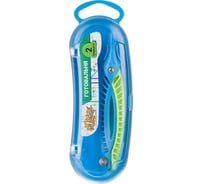 Готовальня №1 School 2 предмета, пластик, циркуль 120 мм., синий/зеленый пенал s84002 1627486