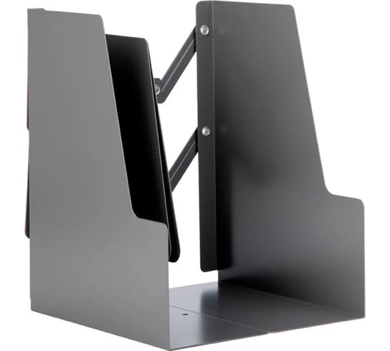 Подставка-ограничитель для книг DELI 78641-02 415x220 мм, серый 1657488 1