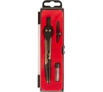 Чертежный набор Expert Complete из 3-х предметов циркуль, рейсфедер, запасной грифель ECSD-01 в пенале готовальня 632195