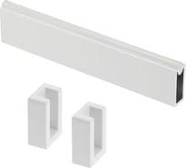 Комплект GTV штанга, 3 м, белая+крепление без заглушки, 2 шт WG-RRPSET-A-10