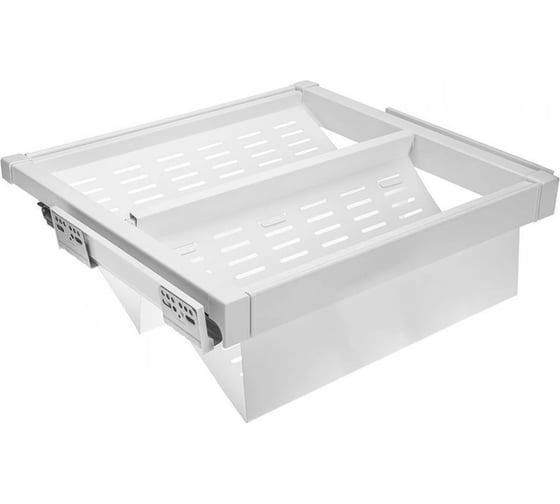 Перфорированная полка для обуви с доводчиком GTV elite 800 mm, белый WG-POBUWM80-10 1