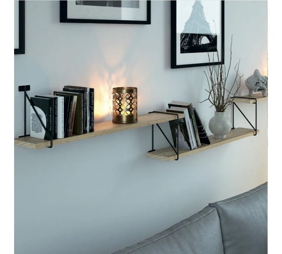 Полкодержатель GTV bar, 21x17cm, черный матовый PP-BAR-20M