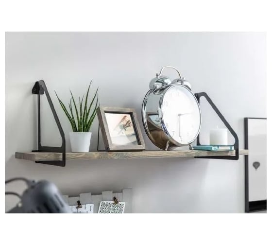 Полкодержатель GTV ingrid, 23x26 cm, черный матовый PP-INGRID-20M