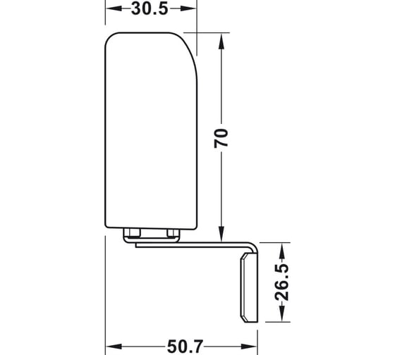 Профиль Hafele Flexstore 500 мм 806.09.301