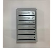 Почтовый ящик ООО Агростройлидер узкий вертикальный порошковое покрытие 6 секций с задней стенкой 690x380x120 мм 5,8 кг САД-22.24