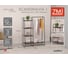 Гардеробная система ЗМИ с полками Скандинавия 1 Scandinavia 1 Clothing rack with shelves черный ГСС1 Ч 6