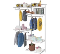 Гардеробная система ПРАКТИК Optima G120 белая S70199916501