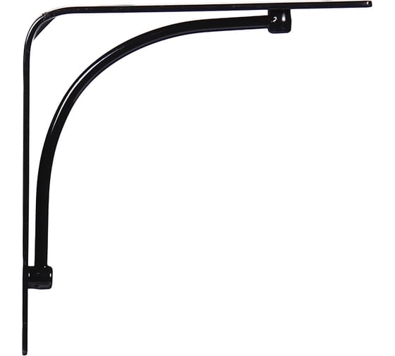 Кронштейны Larvij 2 шт арочные цвет черный 15x15 см L7604BLx2