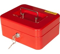 Ящик для денег SILWERHOF 90x200x160, красный, сталь, 0.917 кг 1982133