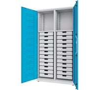 Шкаф инструментальный NORGAU с пластиковыми ящиками, 11 полок, тип NTC1-OSB1 104050001