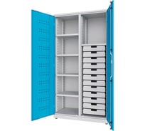 Шкаф инструментальный NORGAU с перегородкой, 5 полок, тип NTC2-5/12 103002012