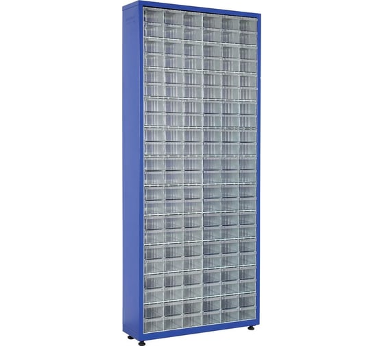 Шкаф Sembol Plastik TMD2 синий, комплект/132 ящика, 780x230x1810 мм 20158 1