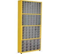 Шкаф Sembol Plastik TMD7 желтый, комплект/141 ящик, 920x235x1960 мм 20151