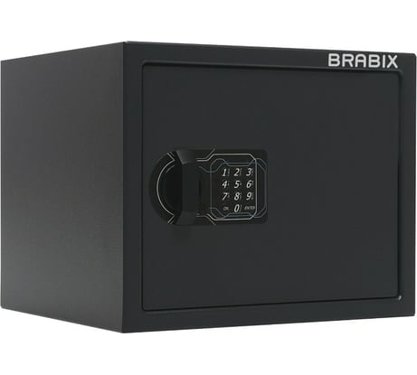 Офисный мебельный сейф BRABIX SF-280EL 280х350х300 мм, электронный замок, черный 291149