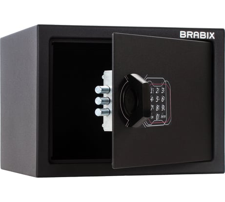 Офисный мебельный сейф BRABIX SF-230EL 230х310х250 мм, электронный замок, черный 291147
