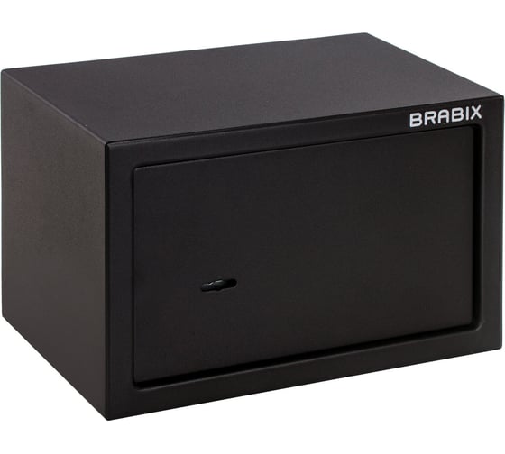 Офисный мебельный сейф BRABIX SF-200KL 200х310х200 мм, ключевой замок, черный 291144