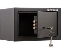 Офисный мебельный сейф BRABIX SF-170KL 170х260х230 мм, ключевой замок, черный 291142