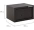 Офисный мебельный сейф BRABIX SF-170KL 170х260х230 мм, ключевой замок, черный 291142 2