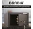 Офисный мебельный сейф BRABIX SF-170KL 170х260х230 мм, ключевой замок, черный 291142 9