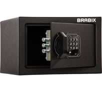 Офисный мебельный сейф BRABIX SF-170EL 170х260х230 мм, электронный замок, черный 291143