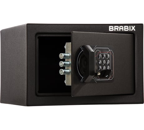 Офисный мебельный сейф BRABIX SF-170EL 170х260х230 мм, электронный замок, черный 291143
