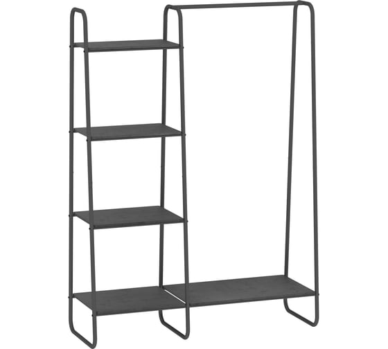 Гардеробная система ЗМИ с полками Скандинавия 1 Scandinavia 1 Clothing rack with shelves графит ГСС1 Гр 1